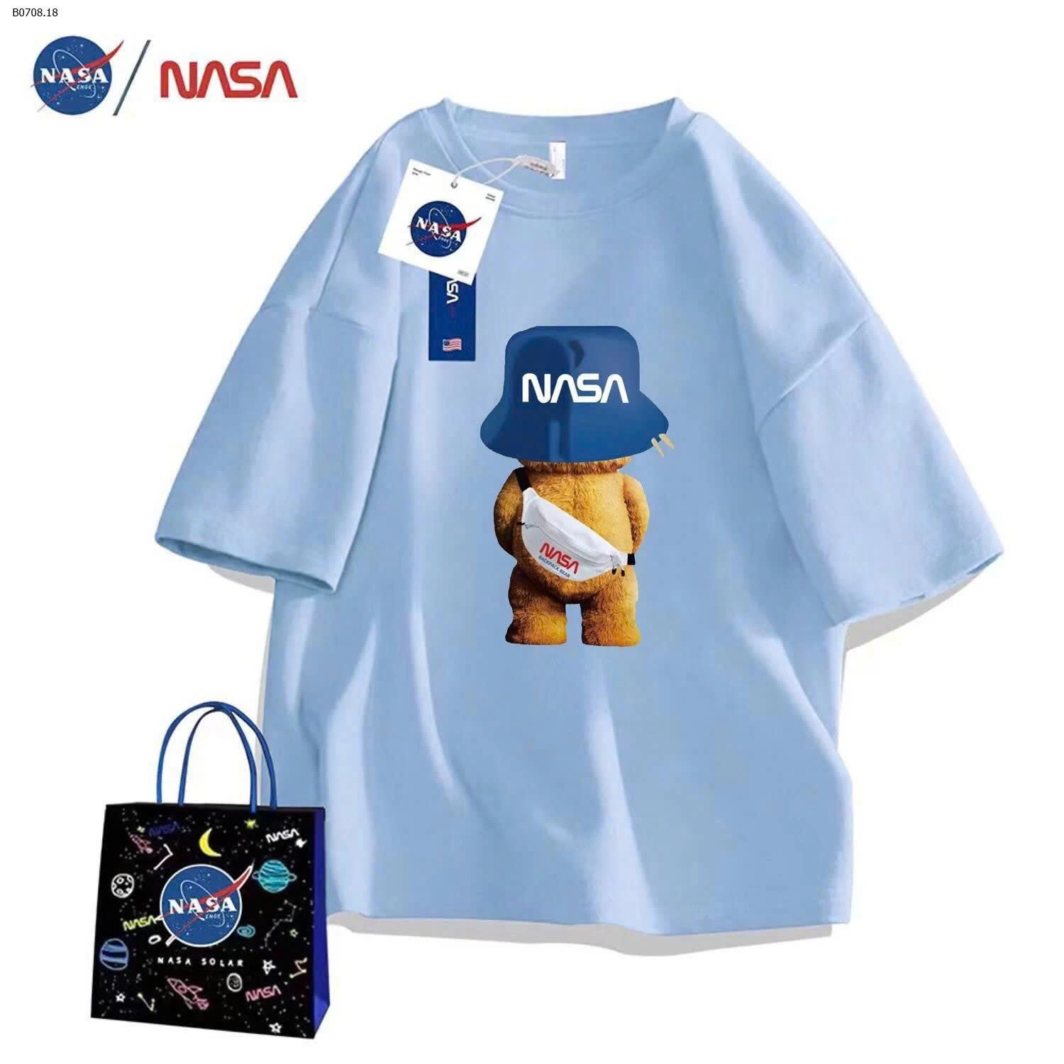 SET 2 ÁO PHÔNG NASA  BT CUTE - sỉ 116k/set 2c như hình