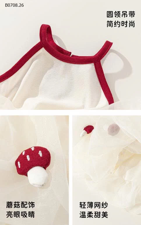 VÁY CỔ YẾM PHỐI TUTU  CUTE - sỉ 196k