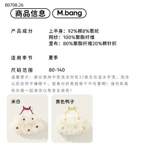 VÁY CỔ YẾM PHỐI TUTU  CUTE - sỉ 196k