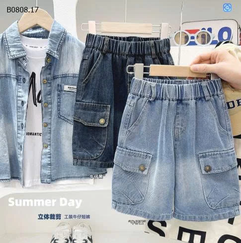 QUẦN SHORT JEAN BÉ TRAI KACADY-Sỉ giá 124k