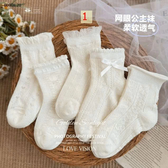 SET 5 ĐÔI TẤT NGẮN HÀN QUỐC  -Giá sỉ  78k/set 5 đôi
