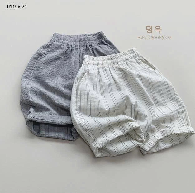 Quần lửng kẻ sọc dọc mỏng cho bé trai-Giá sỉ 129k