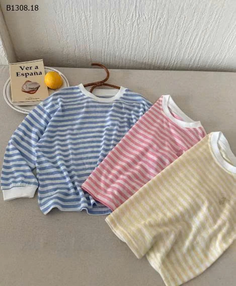 ÁO KẺ DÀI TAY CHO BÉ GÁI -Sỉ 109k