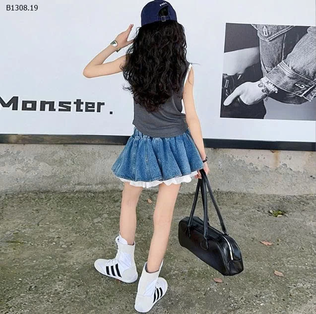 SET ÁO SÁT NÁCH MIX CV JEAN BG-Sỉ giá  áo: 132k  cv: 195k 