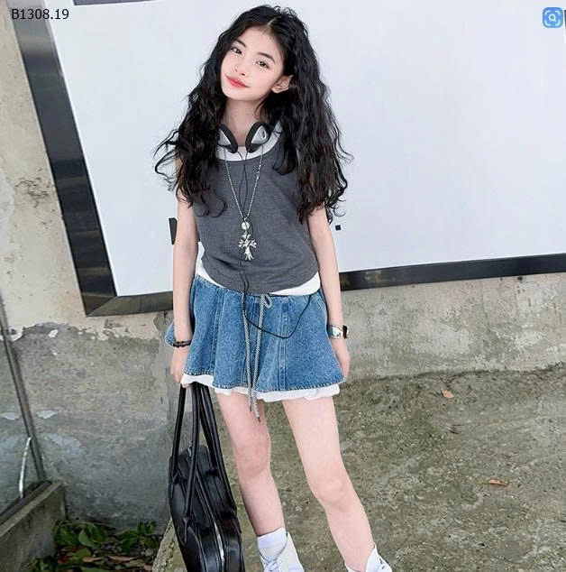 SET ÁO SÁT NÁCH MIX CV JEAN BG-Sỉ giá  áo: 132k  cv: 195k 