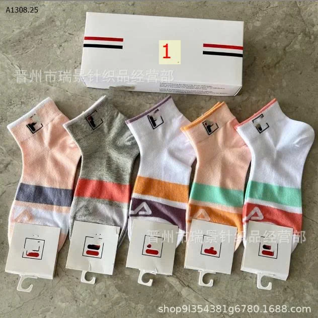 HỘP 5 ĐÔI TẤT CỔ THẤP SIÊU ĐẸP-Sỉ 83k/ set 5 đôi