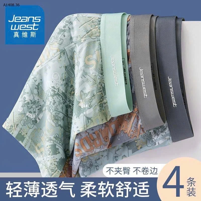 Set 4 boxer lụa băng siêu xịn sò Jeanswest  NAM - Sỉ giá 140k