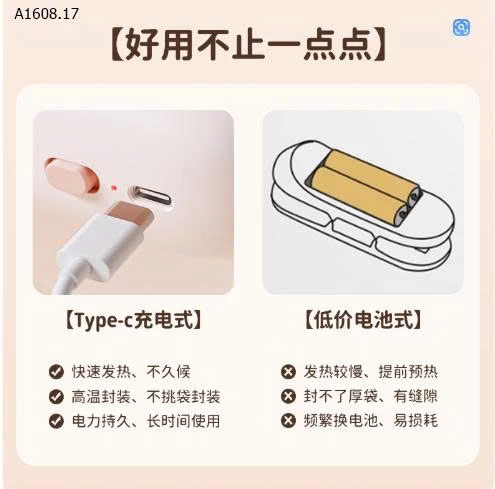 Máy hàn miệng túi mini-Giá sỉ 52k