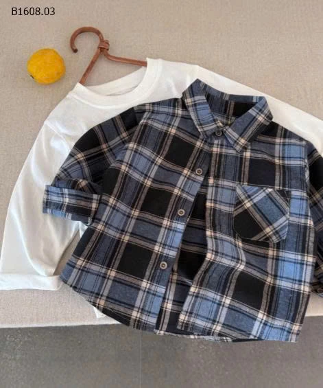 ÁO SƠ MI KẺ DÀI TAY-Sỉ 169k