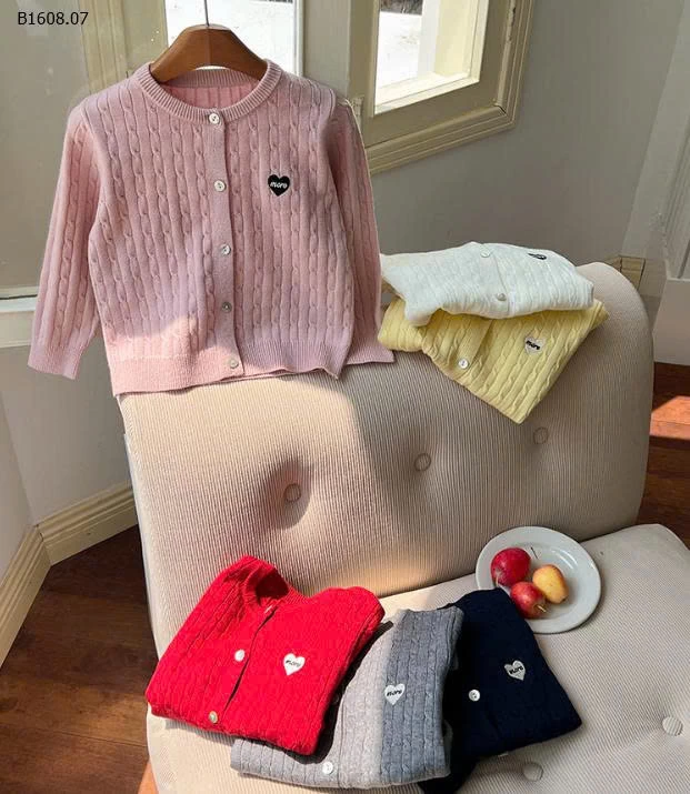 ÁO LEN CARDIGAN TRÁI TIM BG nhà AMBB -Sỉ 139k
