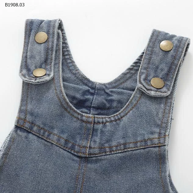 Quần yếm denim retro dễ thương PP lớn-Sỉ 113k