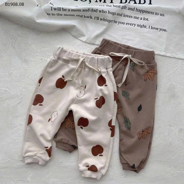 Bộ đồ hai mảnh in họa tiết lá táo tay dài INS cho bé- 135k/bộ