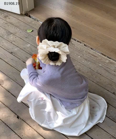 SET ÁO LEN CARDIGAN NƠ MIX CHÂN VÁY DÀI-Sỉ giá  áo: 147k  váy: 138k