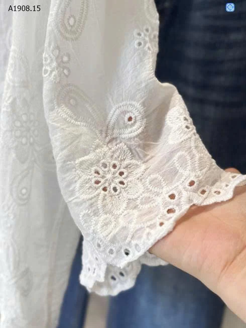 ÁO REN HOA TAY LỠ ANNA  - sỉ 167k