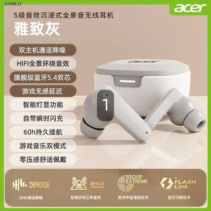 Tai nghe acer bluetooth 5.4- sỉ 175k