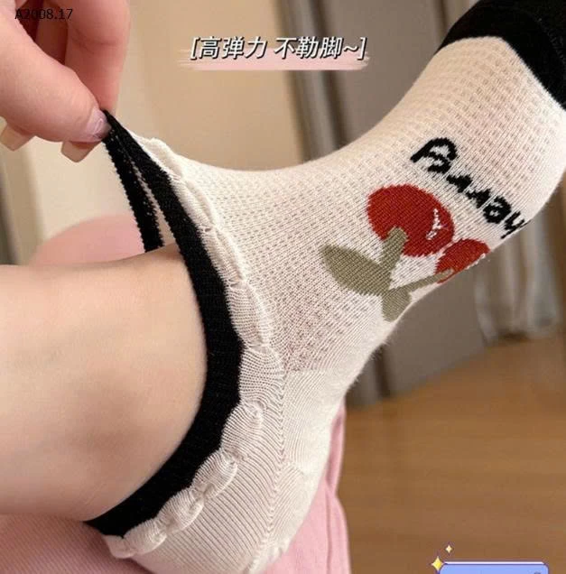 SET 10 ĐÔI TẤT CỔ THUYỀN CHO NỮ  - sỉ 56k/set 10 đôi mix màu