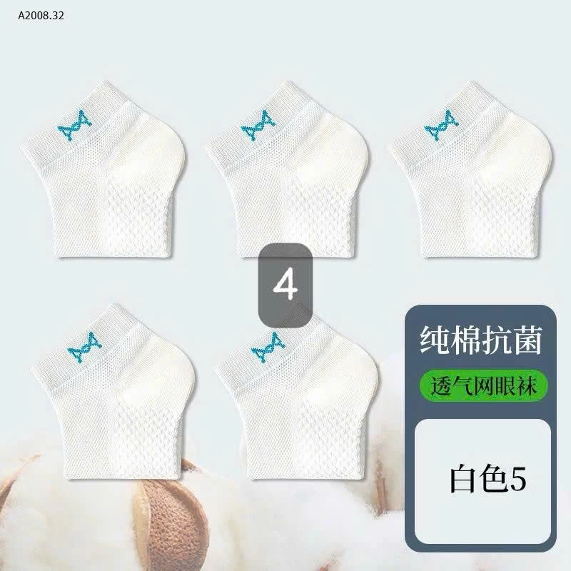 SET 5 ĐÔI TẤT TẤT NGẮN MÙA HÈ NAM HÃNG MIIROW - sỉ 94k/set 5 đôi