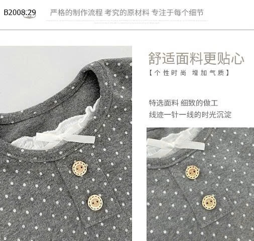 ÁO CHẤM BI DÀI TAY - sỉ 106k