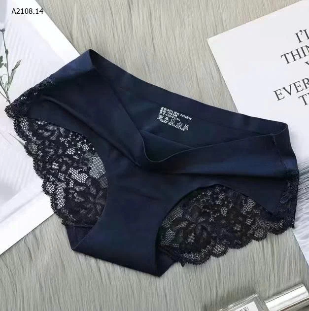 QUẦN LÓT KHÔNG VIỀN PHỐI REN  - Sỉ 130ca/ set 6c mix màu