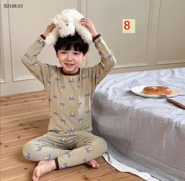 BỘ MẶC NHÀ DÀI TAY HÃNG AMBBKID- Sỉ giá sz 80-150 : 128k/1b sz 160: 148k/1b 