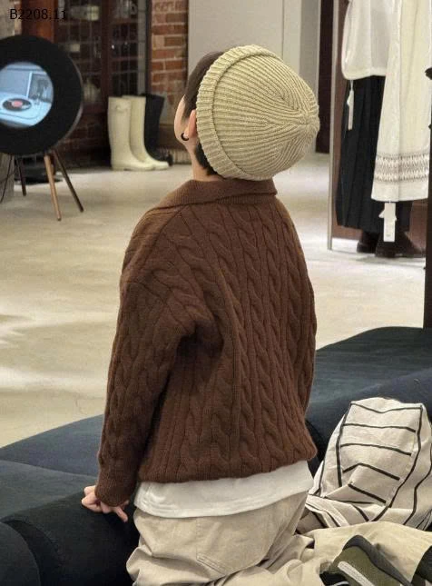 ÁO LEN VẶN THỪNG LANYU CHO BÉ TRAI-Giá sỉ 192k