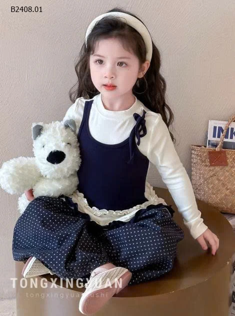 Bộ đồ bé gái  nhà Tongxingyuan  -Giá sỉ  209k/1 set 