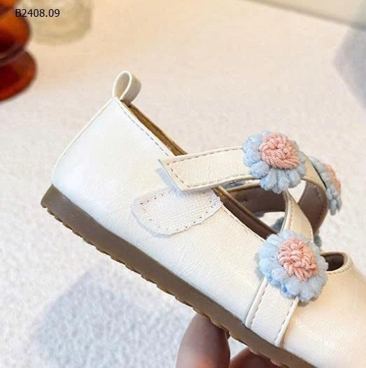 GIÀY BÚP BÊ QUAI CHÉO GẮN HOA-Giá sỉ 215k