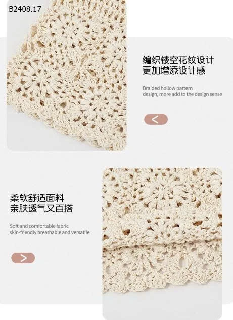 MŨ LEN DỆT HOA-Giá sỉ 77k