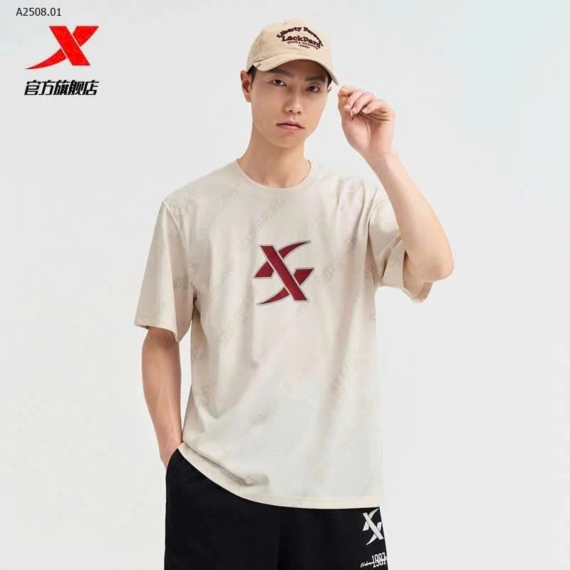 Áo thun nam Xtep – bản họa tiết thể thao siêu đẹp- sỉ 215k