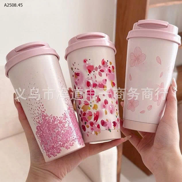NEW 2025 CỐC GIỮ NHIỆT BẢN HOA ANH ĐÀO-Giá sỉ 128k