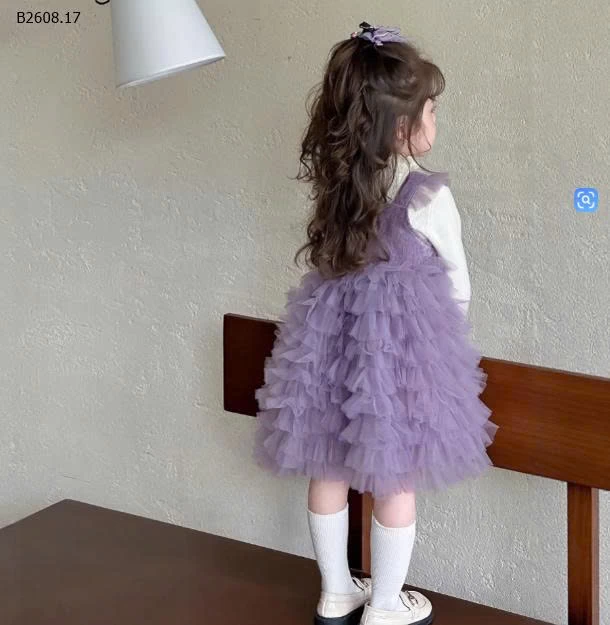 SÉT VÁY TUTU+ÁO LEN CHERRYCOCO-Giá sỉ 298k