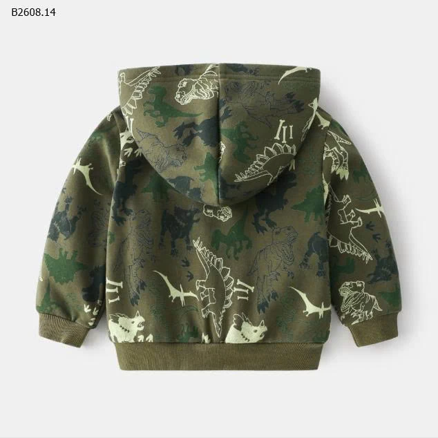 ÁO KHOÁC HỌA TIẾT KHỦNG LONG CHO BT-Giá sỉ 130k