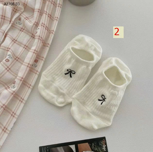 SET 10 ĐÔI TẤT CỔ NGẮN- Giá sỉ giá 52k/set 10đ mix