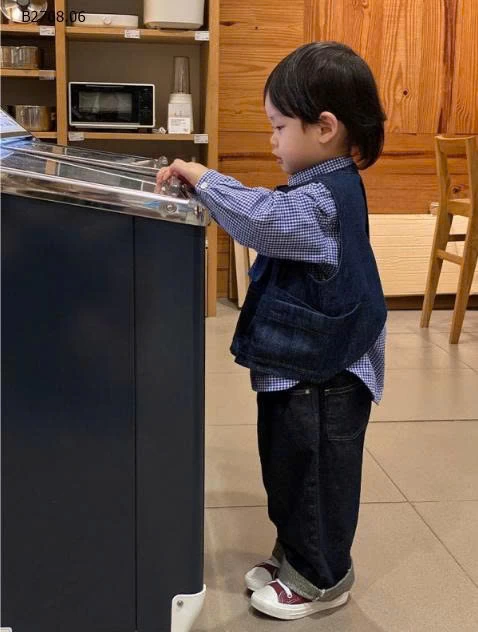 QUẦN JEAN CẠP CHUN VIỀN CHỈ NỔI CHO BÉ-Giá sỉ 135k