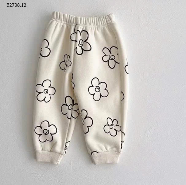 Bộ đồ in hoa nhung mẹ và bé- sỉ giá 173k/bộ 