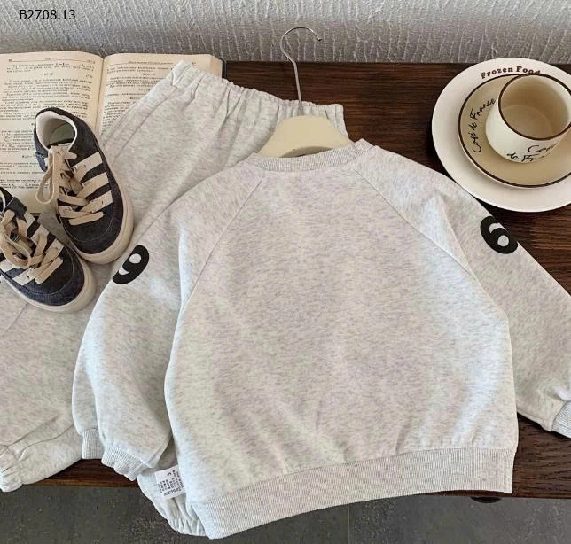 BỘ NỈ CHỮ  BÉ TRAI-Giá sỉ 225k 