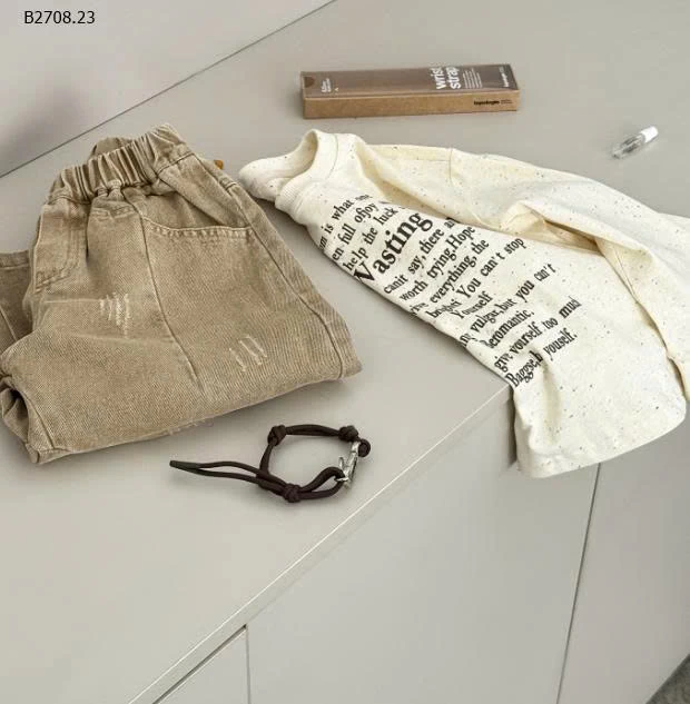 ÁO CHỮ DÀI TAY CHO BÉ TRAI-Giá sỉ 153k