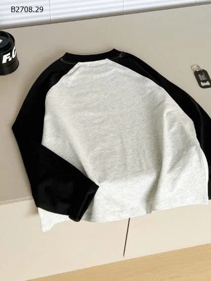 Áo thun dài tay Raglan- Giá sỉ áo sz 100-140: 148k  sz 150: 163k  sz 160: 178k 