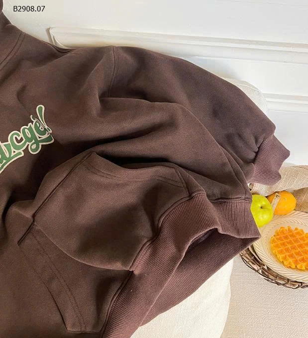 Áo hoodie bé trai dáng rộng in chữ nhà  AMBBKIDS-Giá sỉ  sz 90-150: 198k  sz 160: 215k 