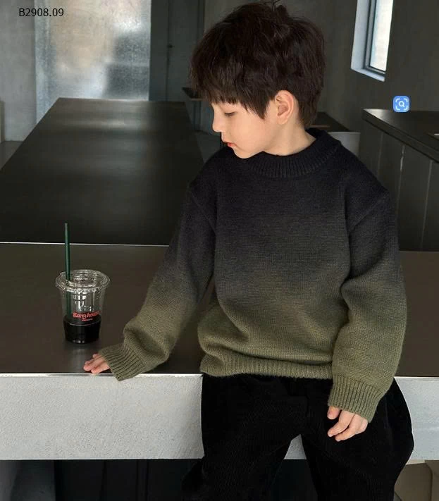 Áo len cashmere dày dặn phối màu  nhà  AMBBKIDS-Giá sỉ  sz 90-150: 158k  sz 160: 173k 