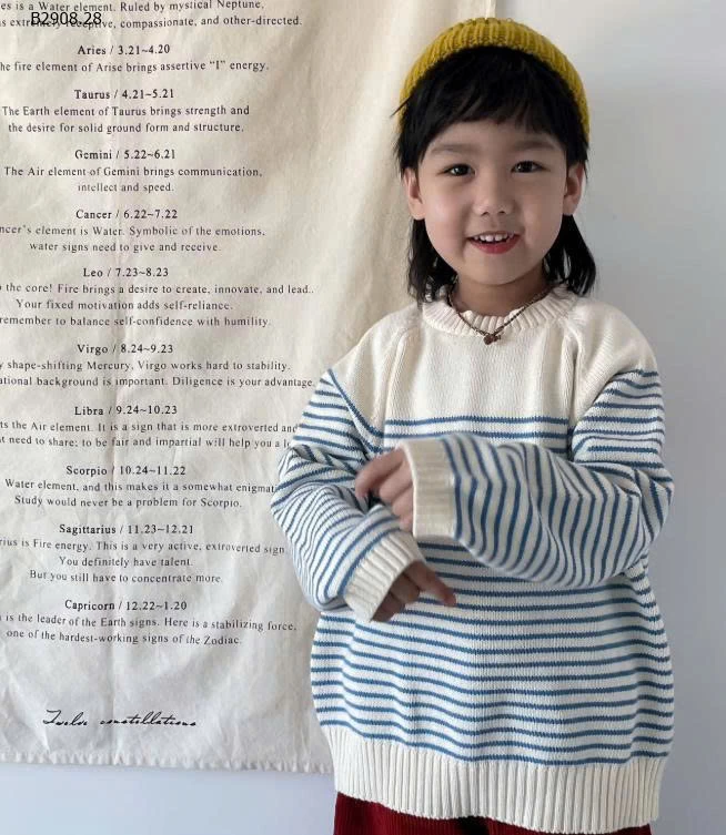 ÁO LEN SỌC XANH MTINYQUEEN-Giá sỉ 157k