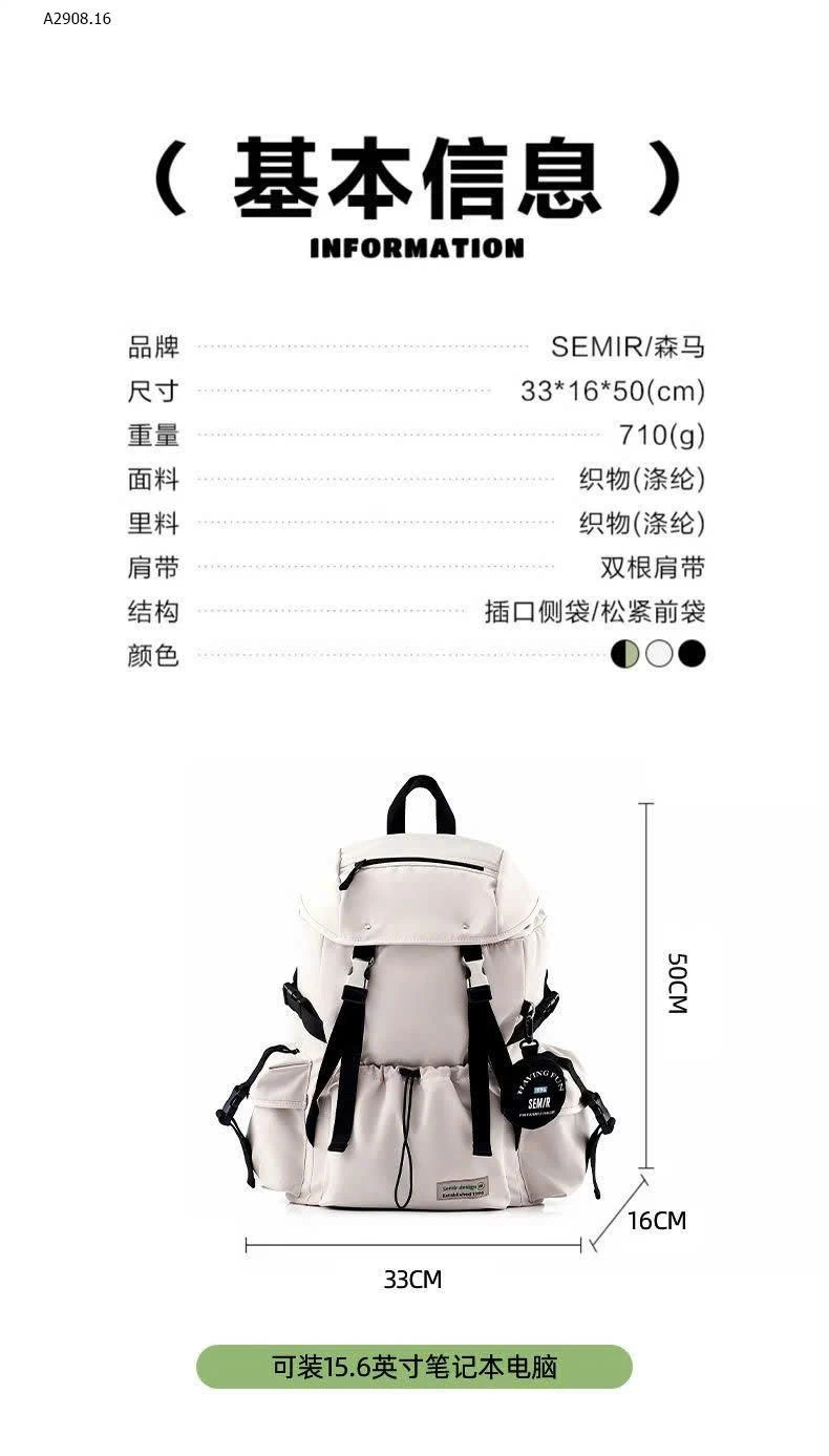 BALO SEMIR size đại , đi học , đi làm , đựng đồ đi chơi cũng rất tiện. - sỉ 299k