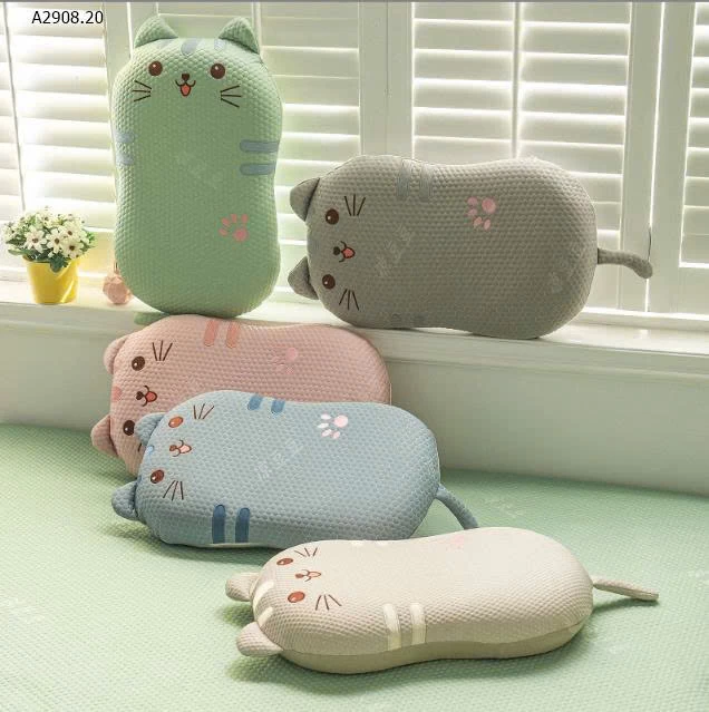  Gối hình bụng mèo (vỏ gối + mút hoạt tính)-Giá sỉ 130k