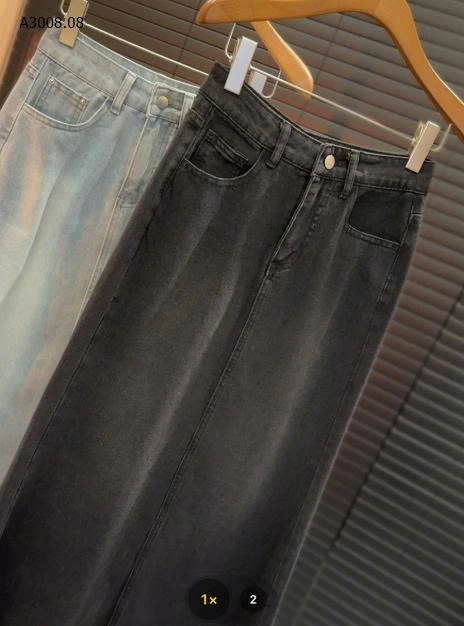 CHÂN VÁY JEAN DÁNG DÀI CHO NỮ-Giá sỉ 198k