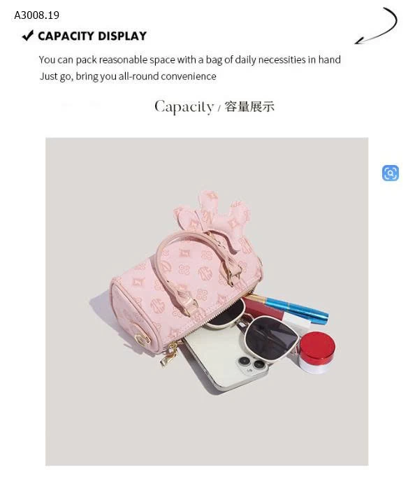 TÚI XÁCH MINI DÁNG TRỐNG -Giá sỉ 119k