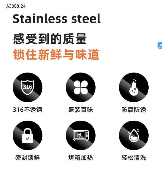 SET 3 HỘP ĐỰNG INOX KÈM NẮP NHỰA -Giá sỉ 85k/sét 2c