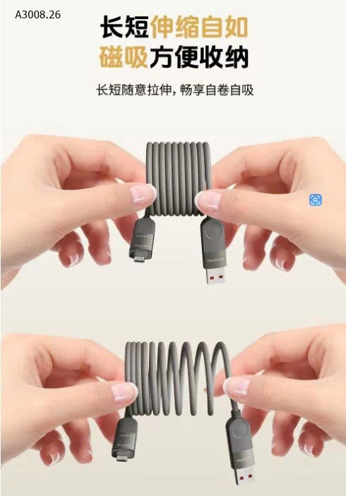 CÁP SẠC TỪ TÍNH 4IN1-Giá sỉ 80k