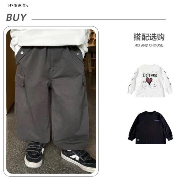 QUẦN TÚI HỘP AOAOKIDS BT-Giá sỉ 208K