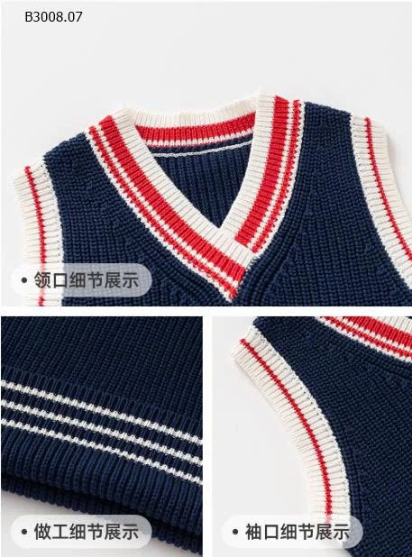 ÁO GILE LEN DỆT WELLKIDS-Giá sỉ 145k