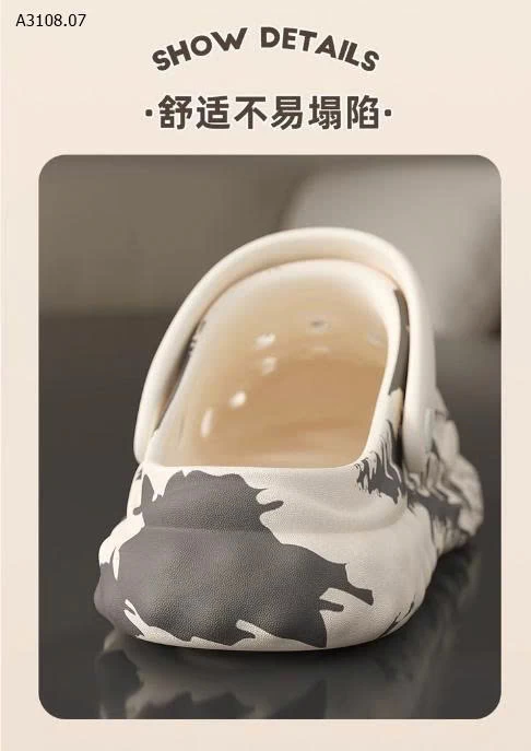 SỤC CROCS HOẠ TIẾT SẮC MÀU  - sỉ 74k